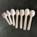 Mini posate cucchiaio multiuso in legno usa e getta