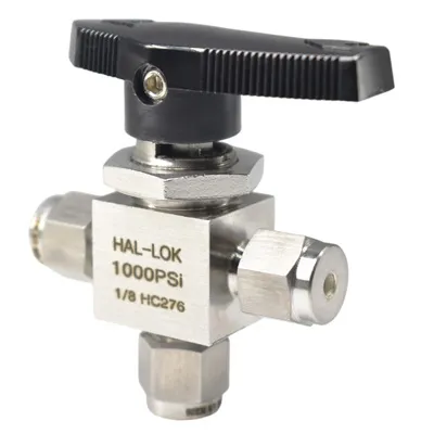 Alloy C276 Instrument Ball Valve - Swagelok Type Three Way Valve
