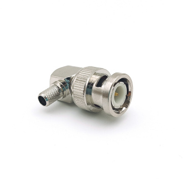 R/A Male Plug Cable Mount BNC Coaxial Connector