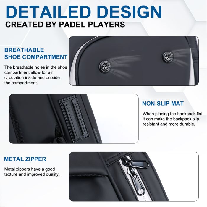 Pickleball Bag With Shoe Compartment