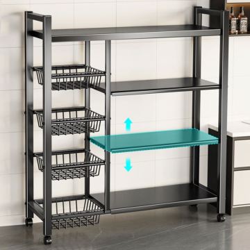 Kitchen Microwave Oven Storage Rack Stand for Household Use