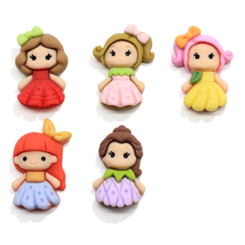 New Arrived Multi Design Resin Lovely Girl Decoration Cute Princess Art Decor Keychain Ornament Craft Phone Case Embellishment