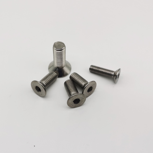 Stainless Steel Hex Socket Sekrup Kepala Countersunk Datar