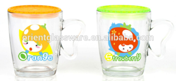 2015 Hot sell cartoon pattern glass mug
