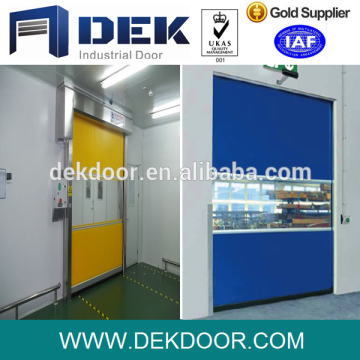 Fast operation high speed roll up door