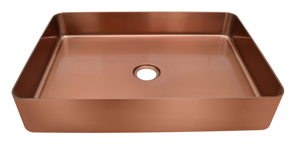 Meiao Rectangular Nano Color Plated Countertop Basin