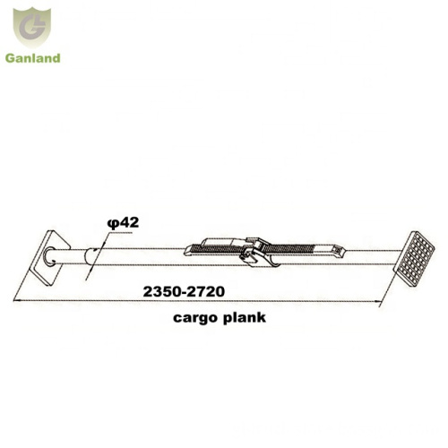 Adjustable Track Load Lock Aluminum Cargo Control Ratchet Bar GL-15613A