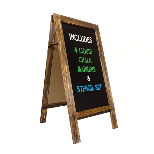 Rustic Outdoor A-Frame Standing ChalkBoard Sign