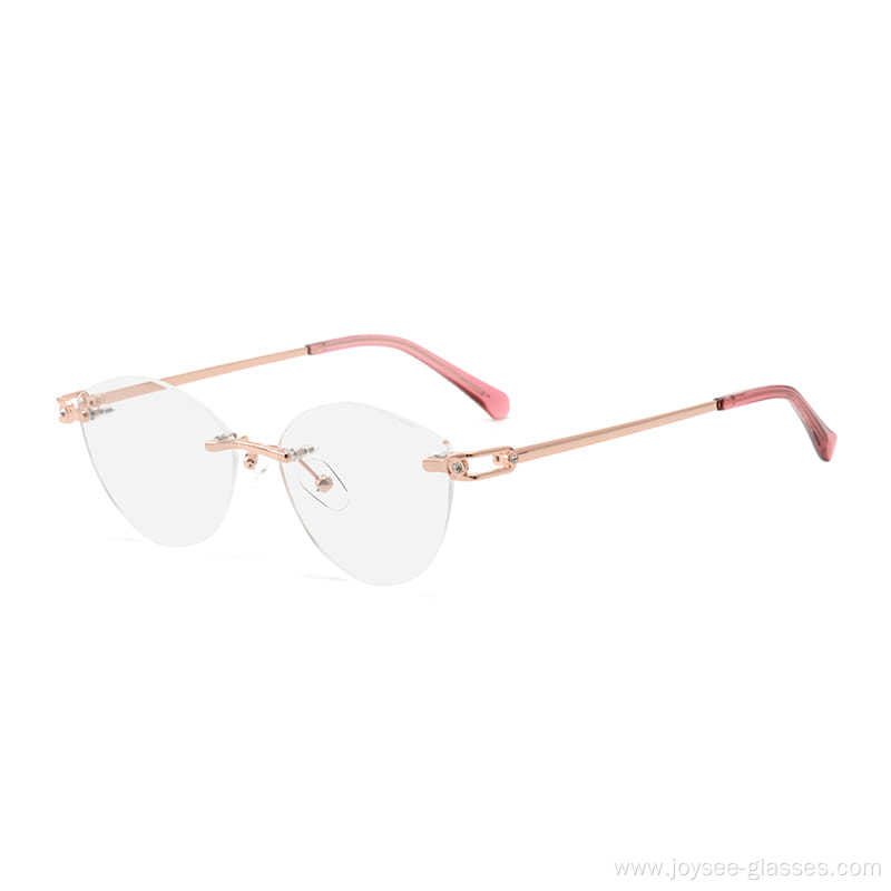 Fashion Rimless Metal Frame High Quality Eyewear For Men And Women