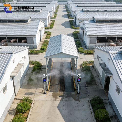 Сучасний сталевий каркас для тваринництва