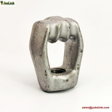 Kovácsolt háromszemű anya Poleline hardverekhez