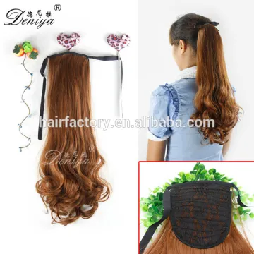 Deniya stock curly synthetic ponytail hot selling high quality hair extension