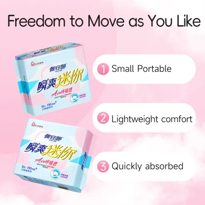 AirFlow Breathable Ultra Thin 190mm Mini Sanitary Napkins