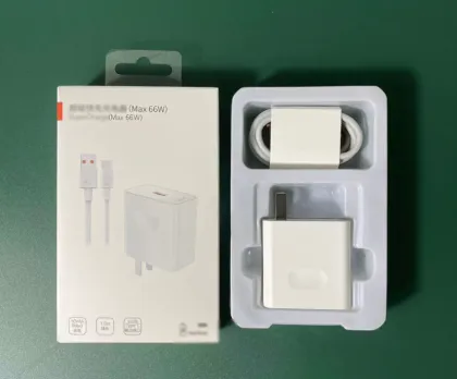 66W Fast Charging Adapter and Type C Cable for Huawei Mate40 - QC3.0 Compatible