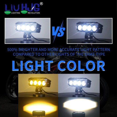 LED 4-lens Motorcycle Fog Lights