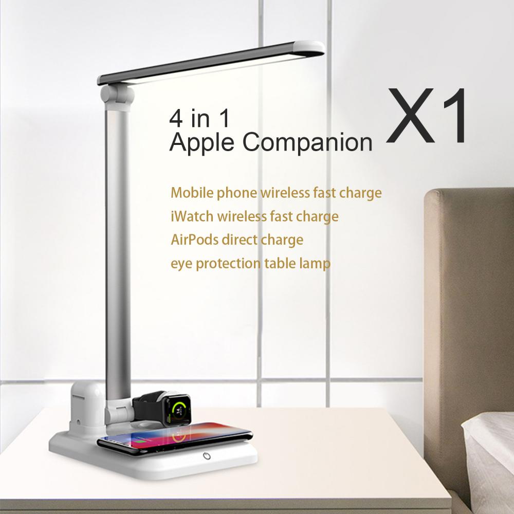 LED Desk Lamp 4 in 1 Wireless Charger