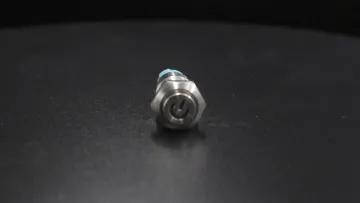 Raised Top 12mm On Off Locked Metal Push Button Switch