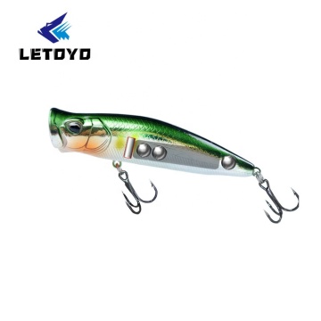 LETOYO Whopper Popper Fishing Lures - 8.5g 70mm & 16g 86mm Floating Popper Lures with Rotation