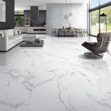 White Marble Effect Full Polished Porcelain Tile