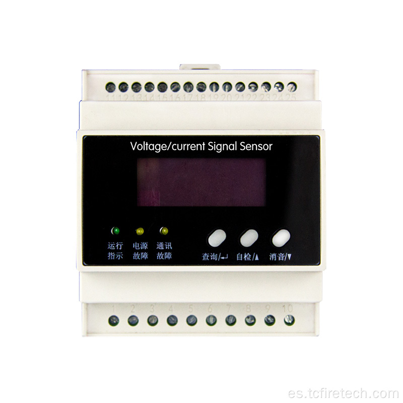 Corriente de fuente de alimentación de fuego y sensor de voltaje