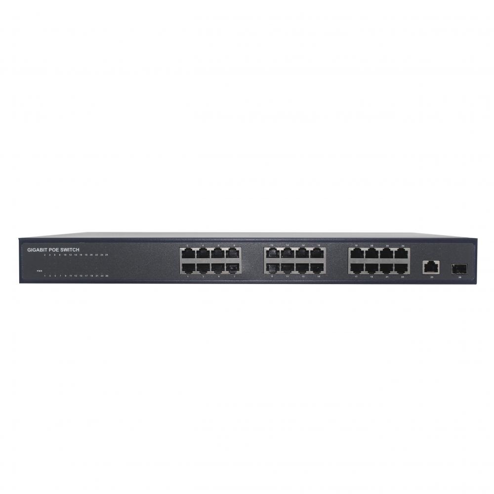 2 Fiber Ports POE Switch