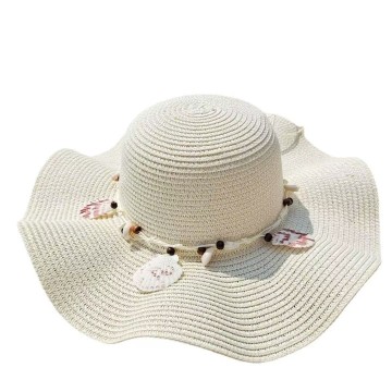 Women's Summer Conch Straw Wide Brim Hat