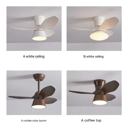 Remote Control Dimmable Small Fan Lamp - Creative Decoration Lighting Ceiling Fan Light
