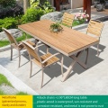 Outdoor supporting tables and chairs
