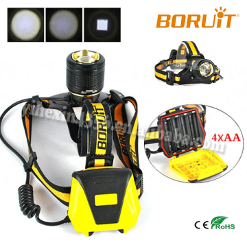 Boruit B18 High Power 1000lm XML L2 Headlamp AA Dry Battery Aluminum Headlamp