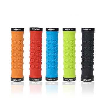 WAKE Lock-On Handlebar Grips - Non-Slip MTB Bike Grips for Mountain and Road Bikes