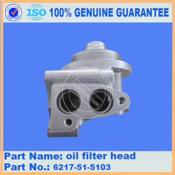 PC450-8 Oil Filter Head 6217-51-5103 Komatsu Excavator Spare Parts