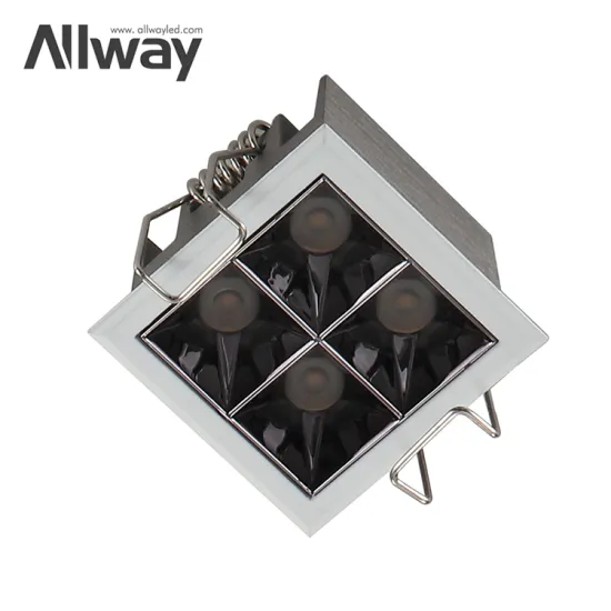 ALLWAY 25W LED Linear Grille Lamp - Modern, Long-Life Black Aluminum Downlights for Room