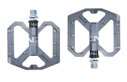 ENZO Aluminum Alloy Sealed DU Bearing Bicycle Pedal with Non-slip Spikes: MTB Bike Accessories