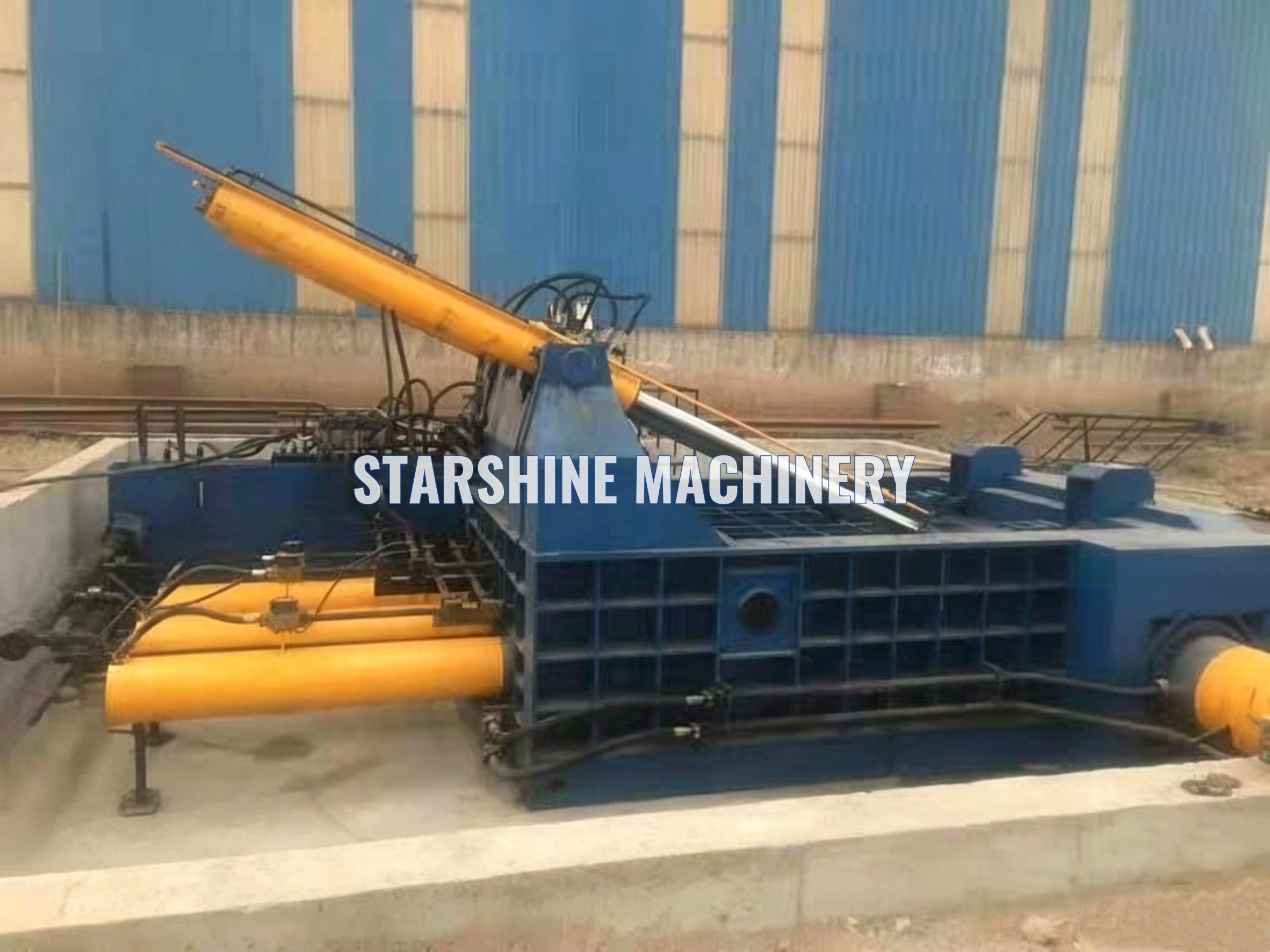 baler machine for metal scrap