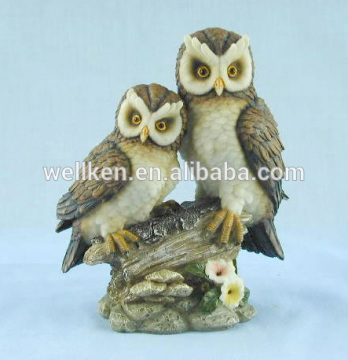 polystone owl figures,resin hawk statue