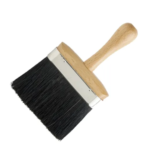 Wooden Handle and Natural China Bristle Dusting Brush for Decoration