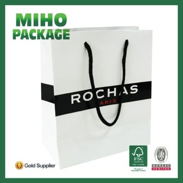 High Quality Custom Logo Print Paper Bags with handles
