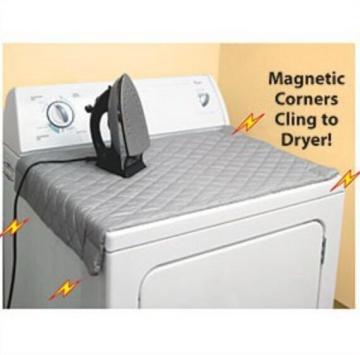 Portable Folding Ironing Pad with Silver Coating: Heat Resistant Blanket for Washing Machine and Dryer Use