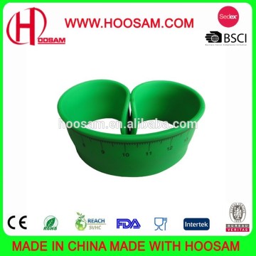 New style silicone snap bracelet Cheap Promotional slap on your wrist ruler bracelet