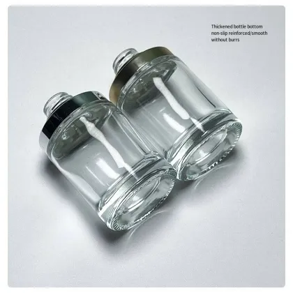 30ml Glass Essence Bottle with Thread Pressure Pump Dropper for Skincare Packaging