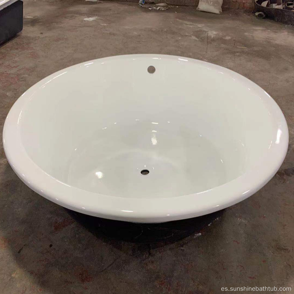 Bañera de hierro fundido de forma redonda para remojar