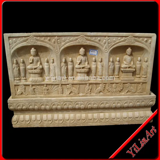 Modern Decorative 100% Hand-craved Stone Wall Relief Sculpture