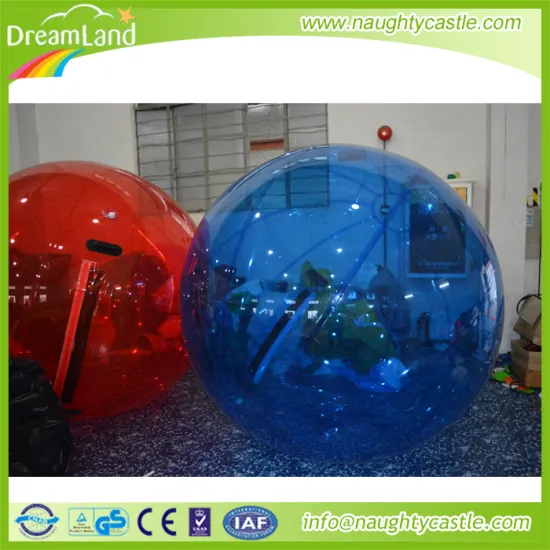 Funny Commercial Interesting Inflatable Blue And Red Land Zorb Ball for Sale