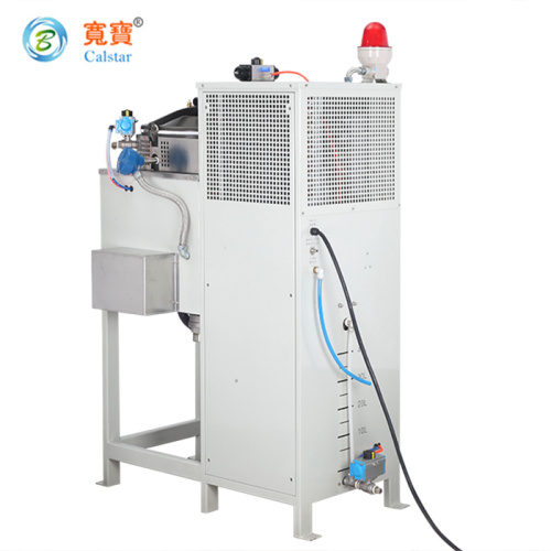 Acetic acid solvent recycling solution with vacuum condenser