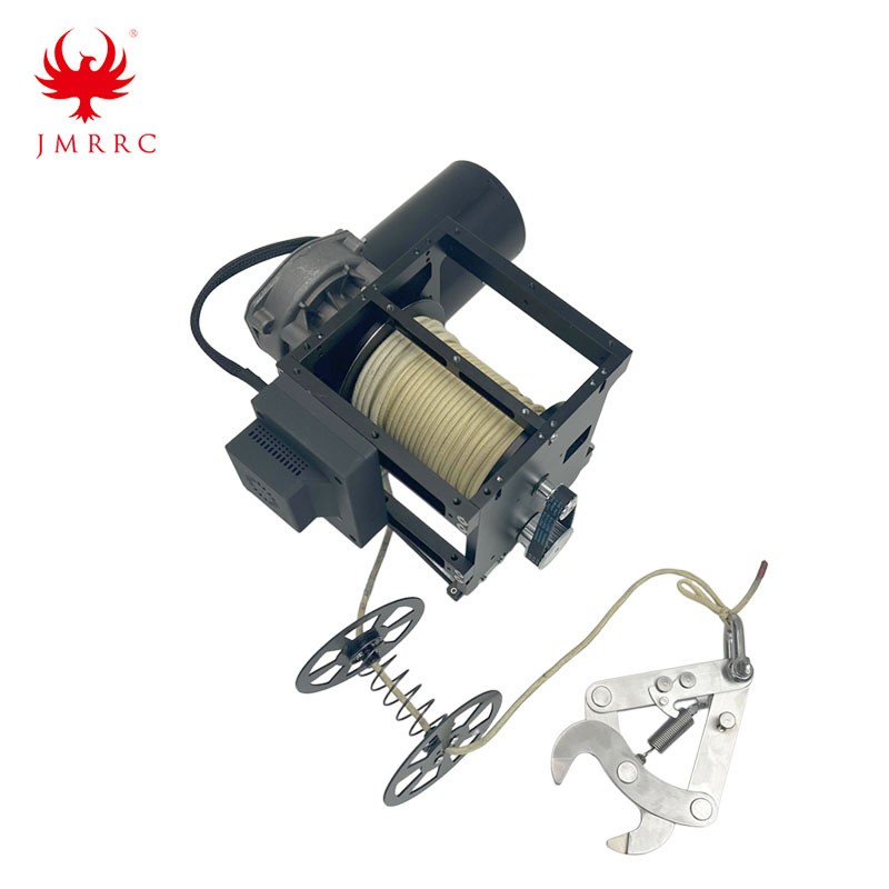 Drone Winch with 30m Rope and Hook for Delivery Electric Cargo Winch