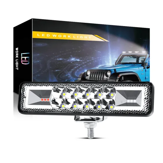 Yosovlamp 48W LED Work Light - Truck Flashing Warning Light for Engineering Vehicles
