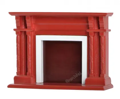 Doll's Furniture Wooden Fireplace Miniature Accessories