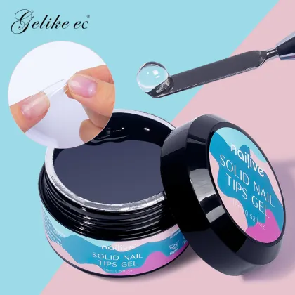 UV Gel Tips Glue Gel 15ml - Multifunctional Nail Solid Gel Stick Glue