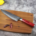 Damascus Steel Wood Ergonomics Handle knife