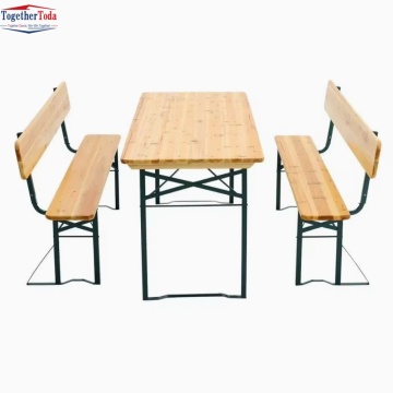 Garden Outdoor Furniture Folding Wood Picnic Table Set